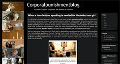 Desktop Screenshot of corporalpunishmentblog.com